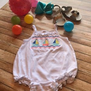❤️🧡cute2T girls smocked romper❤️🧡